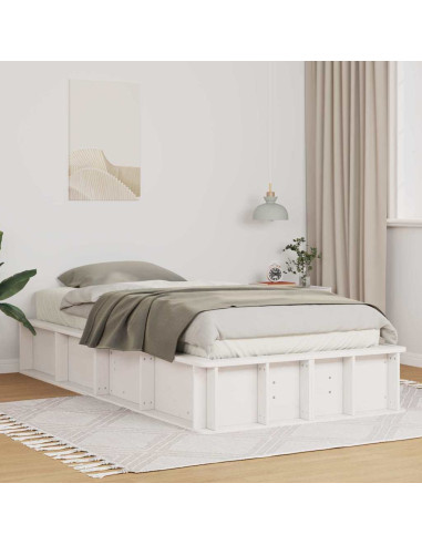 Struttura del letto Bianco 75 x 190 cm Pino massello