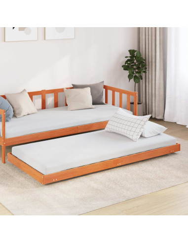 Struttura del letto Marrone cerato 70 x 190 cm Pino massello