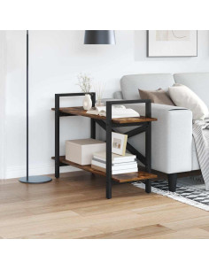 Libreria Rovere fumé 100 x 33,5 x 64 cm Legno multistrato