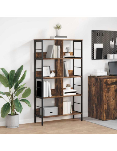 Libreria Rovere fumé 82 x 32 x 144,5 cm Legno multistrato