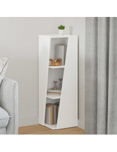 Mensola laterale Bianco 33 x 32 x 100,5 cm Legno multistrato