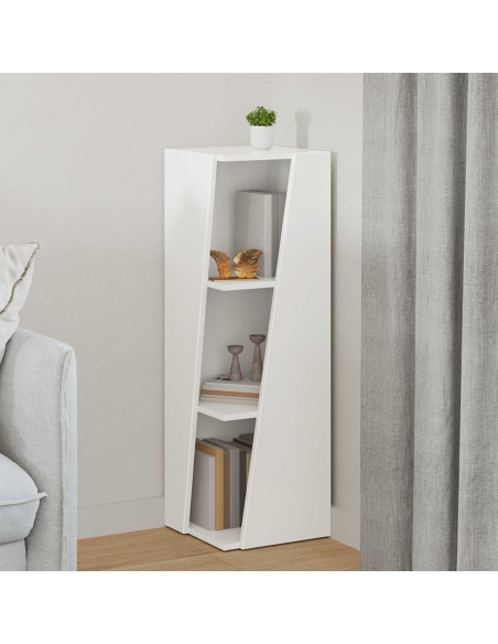 Mensola laterale Bianco 33 x 32 x 100,5 cm Legno multistrato