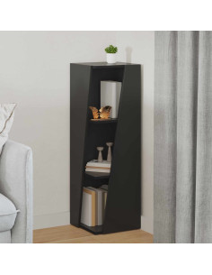 Mensola laterale Nero 33 x 32 x 100,5 cm Legno multistrato