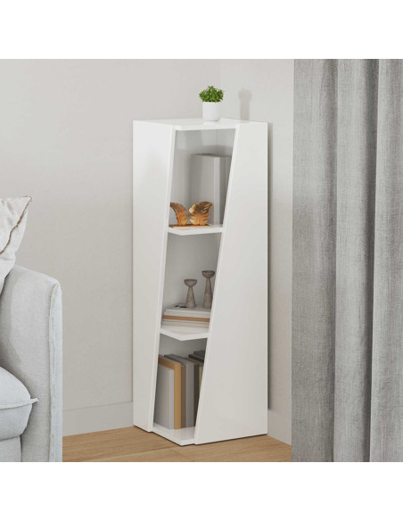 Mensola laterale Bianco Lucido 33 x 32 x 100,5 cm