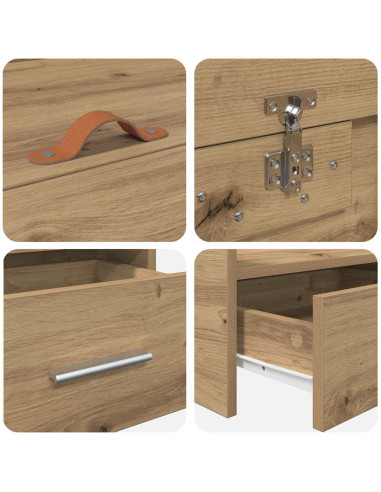 Struttura del letto Rovere artigianale 100 x 200 cm