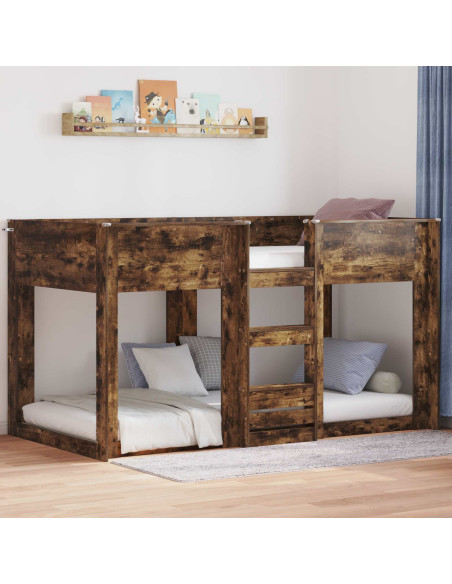 Letto a Castello per Bambini Rovere fumé 90 x 200 cm