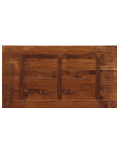 Piano Tavolo 120x70x3,8 cm Rettangolare in Massello di Recupero