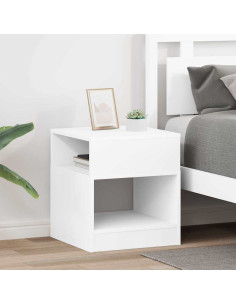 Tavolino 2 pcs Bianco 40,5 x 40 x 45 cm Legno multistrato