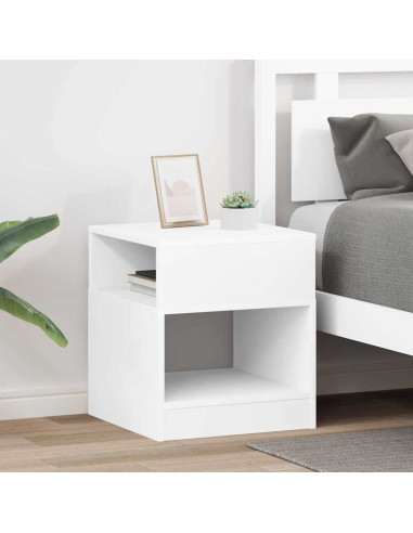 Tavolino 2 pcs Bianco 40,5 x 40 x 45 cm Legno multistrato