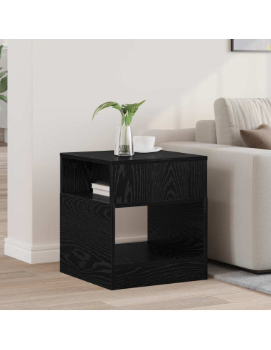 Tavolino Rovere Nero 40,5 x 40 x 45 cm Legno multistrato