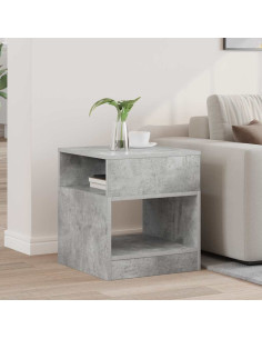 Tavolino Grigio cemento 40,5 x 40 x 45 cm Legno multistrato