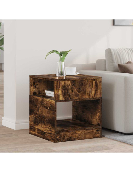 Tavolino Rovere fumé 40,5 x 40 x 45 cm Legno multistrato