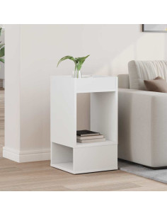 Tavolino Bianco 30 x 30 x 56 cm Legno multistrato