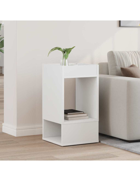 Tavolino Bianco 30 x 30 x 56 cm Legno multistrato