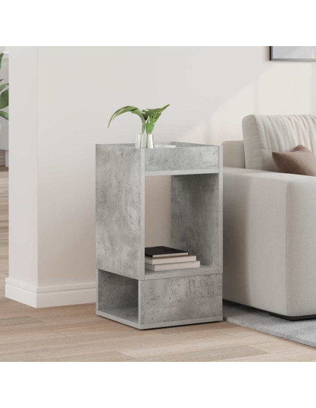 Tavolino Grigio cemento 30 x 30 x 56 cm Legno multistrato