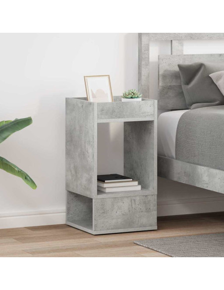 Tavolino 2 pcs Grigio cemento 30 x 30 x 56 cm Legno multistrato