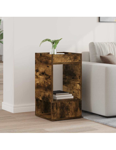 Tavolino Rovere fumé 30 x 30 x 56 cm Legno multistrato