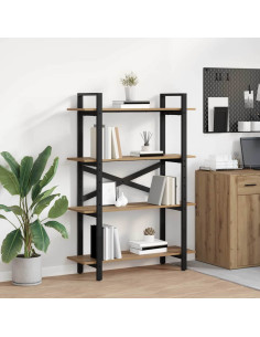 Libreria Rovere artigianale 100 x 33,5 x 140 cm