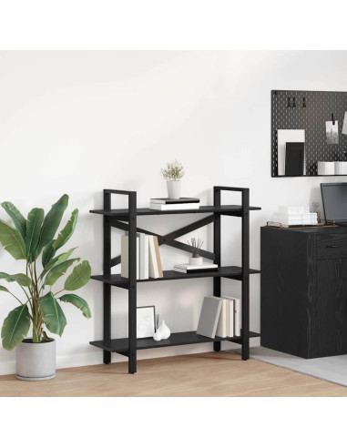 Libreria Rovere Nero 100 x 33,5 x 102 cm Legno multistrato