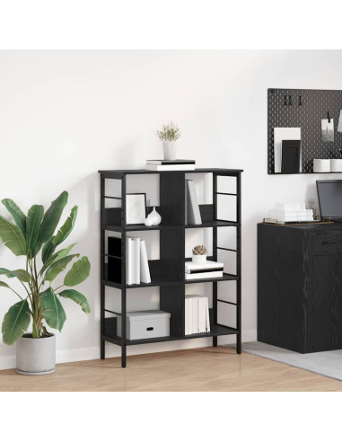 Libreria Rovere Nero 82 x 32 x 112 cm Legno multistrato