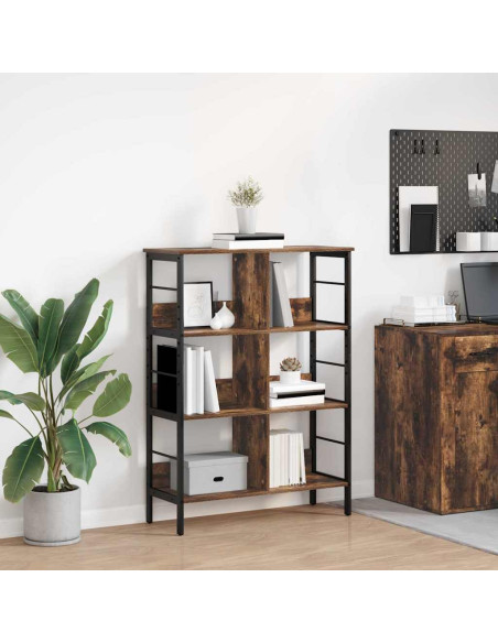Libreria Rovere fumé 82 x 32 x 112 cm Legno multistrato