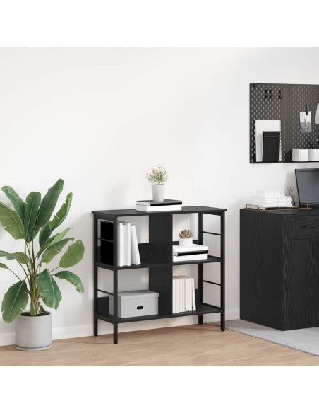 Libreria Rovere Nero 82 x 32 x 79 cm Legno multistrato