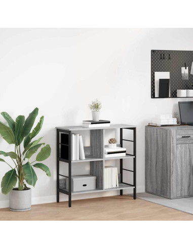 Libreria Grigio Sonoma 82 x 32 x 79 cm Legno multistrato