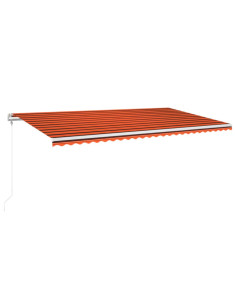 Tenda da Sole Retrattile Automatica 600x350 cm Arancio Marrone