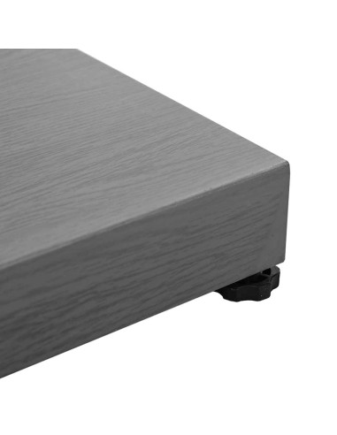 Base per ombrellone Aspetto Legno Grigio Scuro