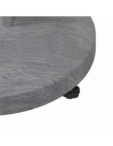Base per ombrellone Aspetto Legno Grigio Scuro 48 x 48 x 32 cm