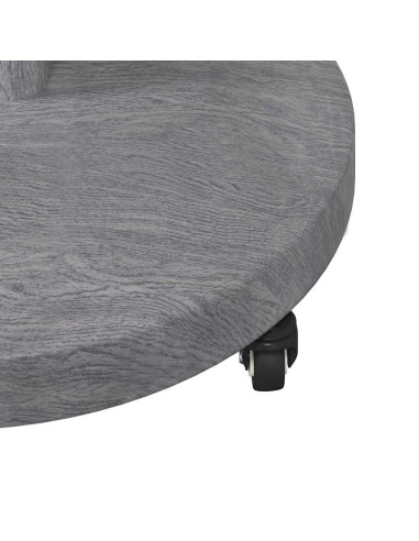 Base per ombrellone Aspetto Legno Grigio Scuro 48 x 48 x 32 cm