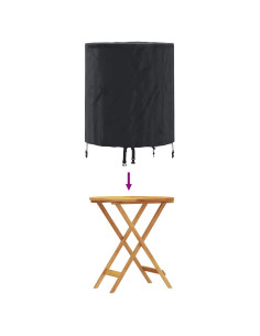 Copertura Tavolo Tinta unita Nero 62 x 62 x 70 cm Tessuto