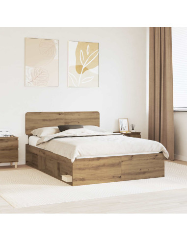 Struttura del letto Rovere Artigianale 140 x 200 cm