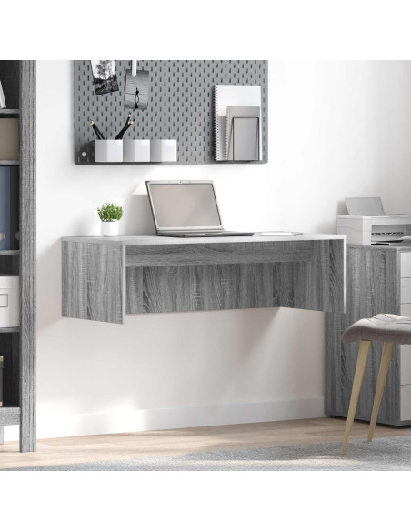 Scrivania a parete Grigio Sonoma 100 x 45 x 30 cm