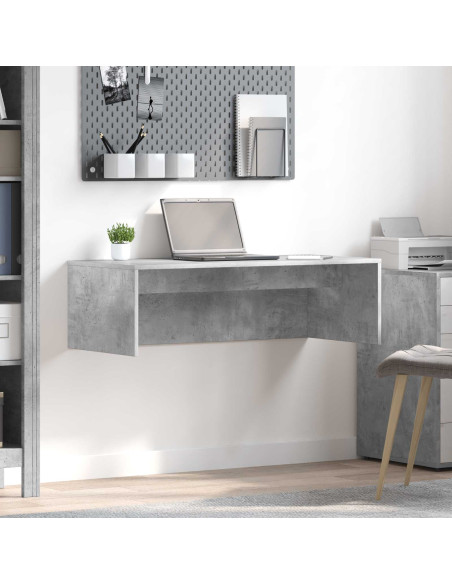 Scrivania a parete Grigio cemento 100 x 45 x 30 cm