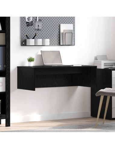 Scrivania a parete Rovere Nero 100 x 45 x 30 cm