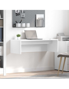 Scrivania a parete Bianco 100 x 45 x 30 cm Legno multistrato