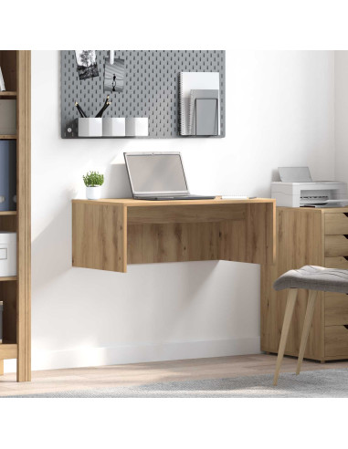 Scrivania a parete Rovere artigianale 80 x 45 x 30 cm