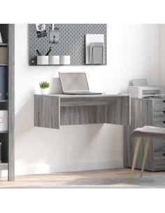 Scrivania a parete Grigio Sonoma 80 x 45 x 30 cm
