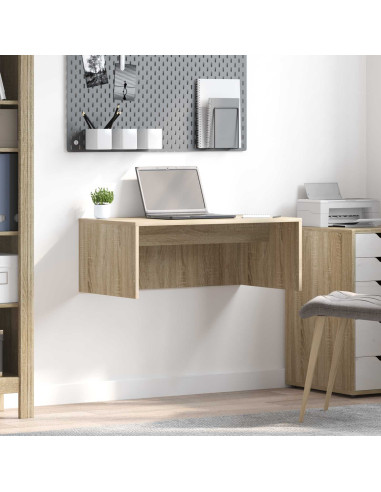Scrivania a parete Rovere Sonoma 80 x 45 x 30 cm