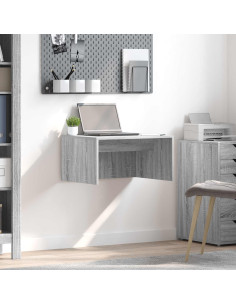 Scrivania a parete Grigio Sonoma 60 x 45 x 30 cm