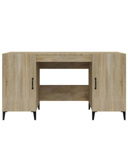 Scrivania Rovere Sonoma 140x50x75 cm in Legno Multistrato