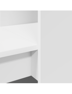 Scrivania Bianco 122 x 67 x 145 cm Legno multistrato