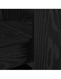 Scrivania Rovere Nero 122 x 67 x 145 cm Legno multistrato