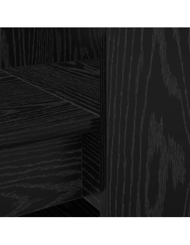 Scrivania Rovere Nero 122 x 67 x 145 cm Legno multistrato