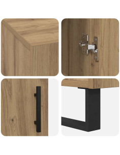 Scrivania rovere artigianale 140 x 50 x 75 cm Legno multistrato