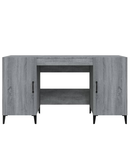 Scrivania Grigio Sonoma 140x50x75 cm in Legno Multistrato