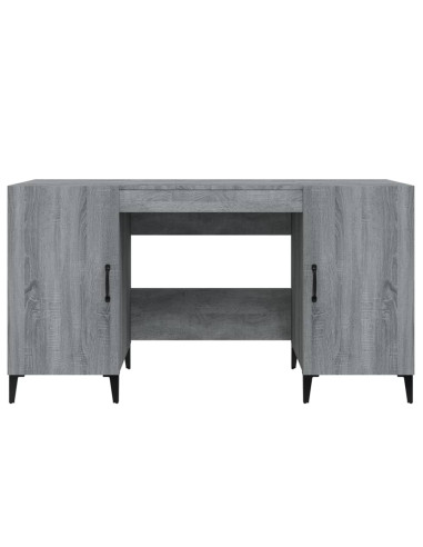 Scrivania Grigio Sonoma 140x50x75 cm in Legno Multistrato