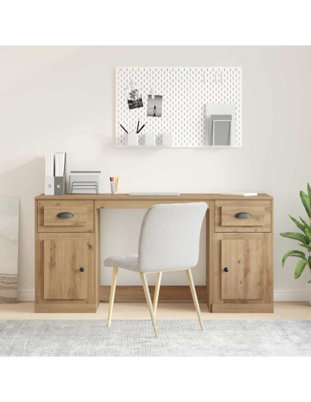 Scrivania con armadietto Rovere artigianale 154,5 x 50 x 75 cm