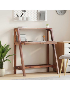 Scrivania Marrone 90 x 50 x 103 cm Legno Recuperato Massello